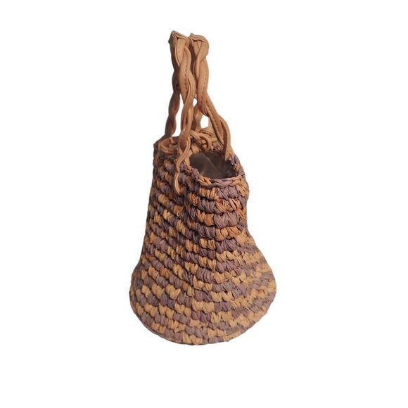 Vintage Maqui Hand-made Natural Straw Purse - Picture 4 of 5